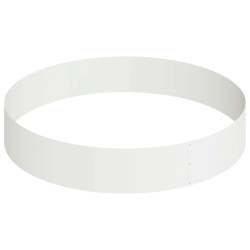 Pot en métal Acier/blanc Acier recouvert de poudre Grand Simple 