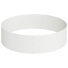 Pot en métal Acier/blanc Acier recouvert de poudre Grand Simple 