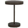 Table de jardin Marron 75,5x106 cm Résine tressée 