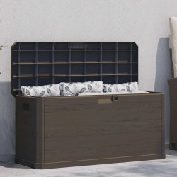 Boîte de rangement de jardin 280 L Marron 