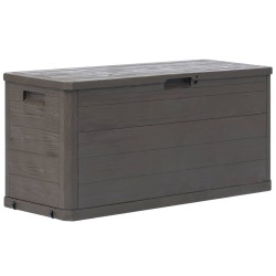 Boîte de rangement de jardin 280 L Marron 