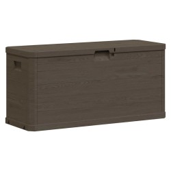 Boîte de rangement de jardin 280 L Marron 