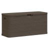 Boîte de rangement de jardin 280 L Marron 