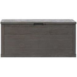 Boîte de rangement de jardin 280 L Marron 