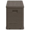 Boîte de rangement de jardin 280 L Marron 