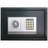 Coffre-fort numérique électronique gris foncé 35x25x25 cm en acier 
