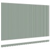 Tissu de Remplacement de Store pour Cadre de 5x3,5 m Vert et Blanc 