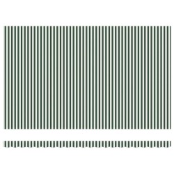 Tissu de Remplacement de Store pour Cadre de 5x3,5 m Vert et Blanc 