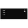 Tableau noir magnétique mural Noir 100x40 cm Verre trempé 