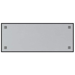 Tableau noir magnétique mural Noir 100x40 cm Verre trempé 