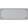 Tableau noir magnétique mural Noir 100x40 cm Verre trempé 