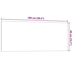 Tableau noir magnétique mural Noir 100x40 cm Verre trempé 