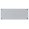 Tableau noir magnétique mural Blanc 100x40 cm Verre trempé 
