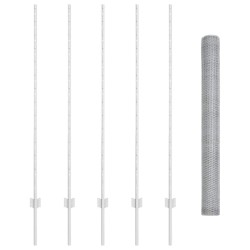 Posts de Clôture 10 pcs U-Channel 140 cm Acier Galvanisé 