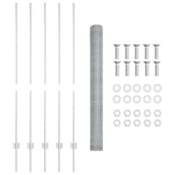 Posts de Clôture 10 pcs U-Channel 140 cm Acier Galvanisé 