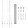 Posts de Clôture 10 pcs U-Channel 140 cm Acier Galvanisé 