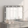 Miroir de vanité Gris Sonoma Panneau de particules 80 x 55 x 18 cm 