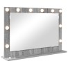Miroir de vanité Gris Sonoma Panneau de particules 80 x 55 x 18 cm 