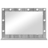 Miroir de vanité Gris Sonoma Panneau de particules 80 x 55 x 18 cm 