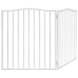 Barrière pour chien pliable 2 panneaux 160 cm bois de peuplier 