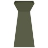 Poteau de jardin avec bol vert olive 35x35x73 cm en acier 