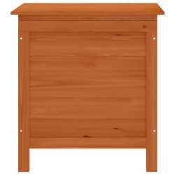 Boîte de rangement jardin marron 50x49x56,5cm bois massif sapin 