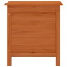 Boîte de rangement jardin marron 50x49x56,5cm bois massif sapin 