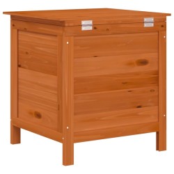 Boîte de rangement jardin marron 50x49x56,5cm bois massif sapin 
