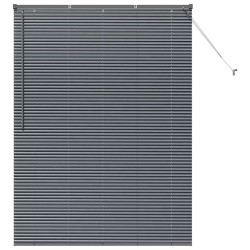 Store de Fenêtre Gris foncé 135 x 175 cm Aluminium 