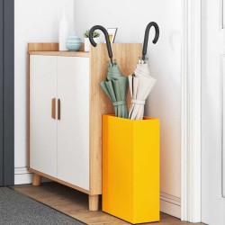 Support de parapluie jaune moutarde , 28x12x41 cm, en acier 