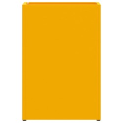 Support de parapluie jaune moutarde , 28x12x41 cm, en acier 