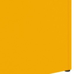 Support de parapluie jaune moutarde , 28x12x41 cm, en acier 