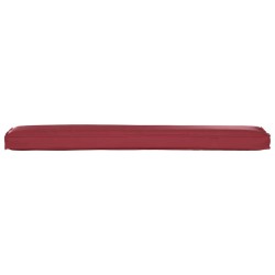Coussins de palette pour banc, 2 pièces en Rouge Vin, dimensions 200x40x8 cm, en tissu Oxford. 