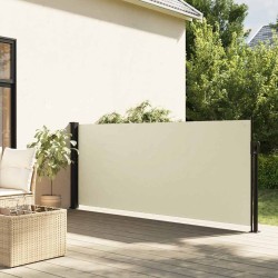 Auvent latéral rétractable crème 100x300 cm 