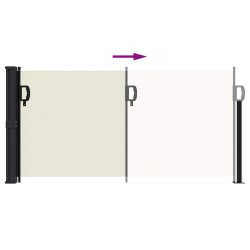 Auvent latéral rétractable crème 100x300 cm 