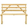 Banc de jardin 120 cm Bois de pin imprégné 