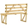 Banc de jardin 120 cm Bois de pin imprégné 