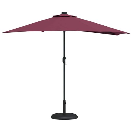 Parasol de jardin Rouge bordeaux 294 x 150 x 224 cm tissu 