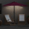Parasol de jardin Rouge bordeaux 294 x 150 x 224 cm tissu 