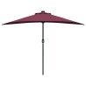 Parasol de jardin Rouge bordeaux 294 x 150 x 224 cm tissu 