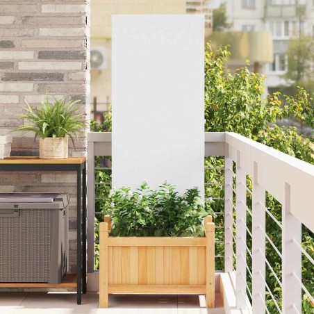 Panneau décoratif de jardin Blanc 50 x 140 cm 