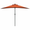 Parasol de jardin Couleur terre cuite 294 x 150 x 224 cm tissu 