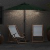 Parasol de jardin demi Vert Moyen Aluminium thermolaqué 