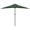 Parasol de jardin demi Vert Moyen Aluminium thermolaqué 