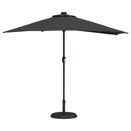 Parasol de jardin Noir 294 x 150 x 224 cm tissu 
