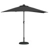 Parasol de jardin Noir 294 x 150 x 224 cm tissu 