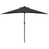 Parasol de jardin Noir 294 x 150 x 224 cm tissu 