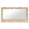 Miroir de maquillage Chêne Sonoma MDF, Verre 100 x 55 x 18 cm 