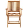 Chaises de jardin lot de 2 et coussins taupe Bois teck massif 