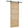 Porte Coulissante avec Quincaillerie 83x211 cm Bois de Pin Massif 